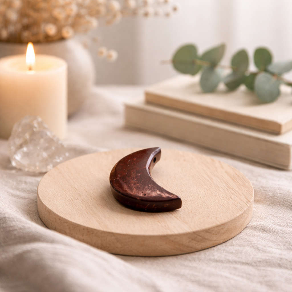 Red Jasper Moon Carving Main image