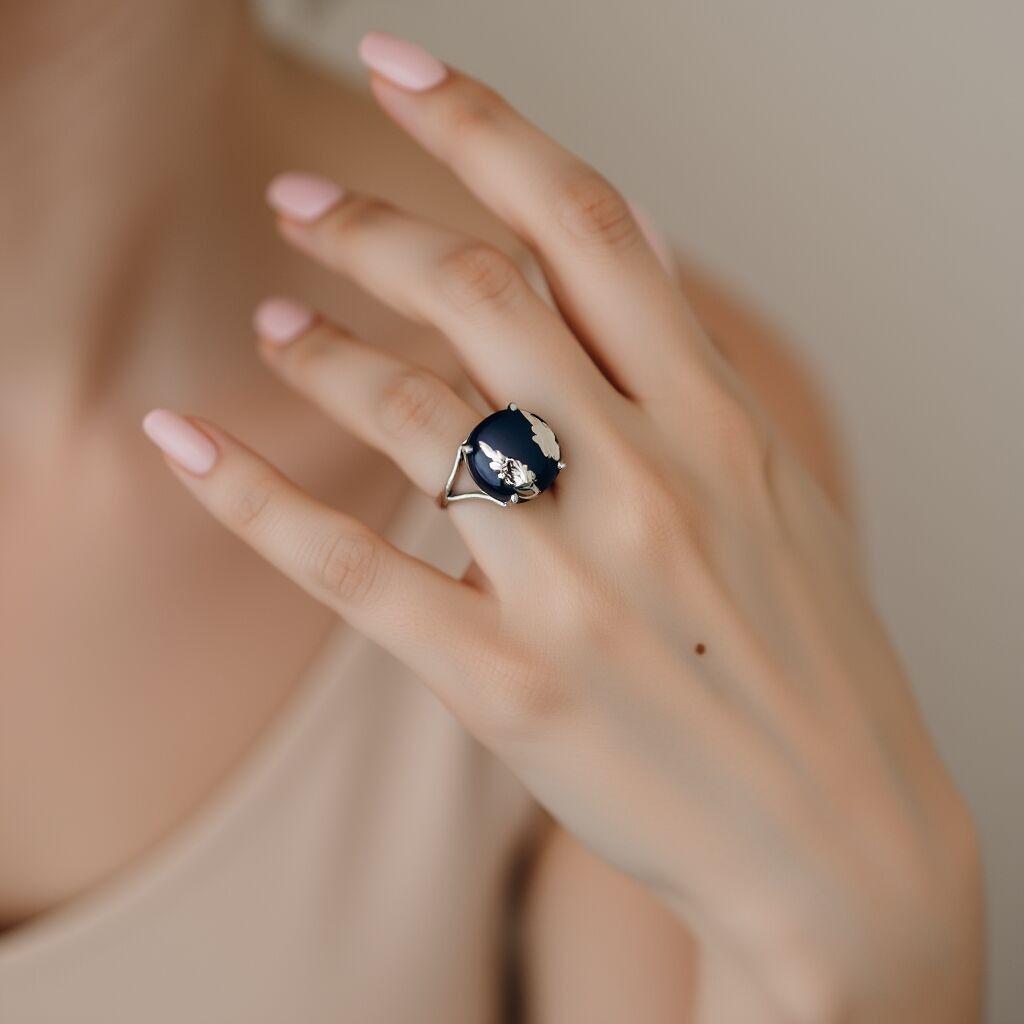 Hematite Ring | Minimal Grounding Style