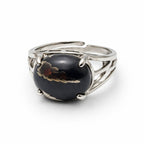 Hematite Ring | Minimal Grounding Style