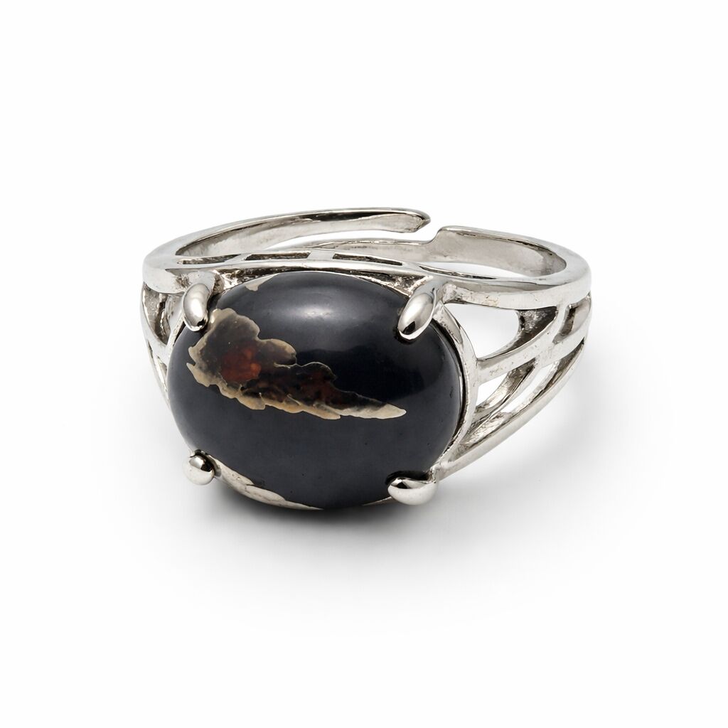 Hematite Ring | Minimal Grounding Style