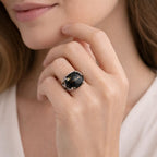 Hematite Ring | Minimal Grounding Style