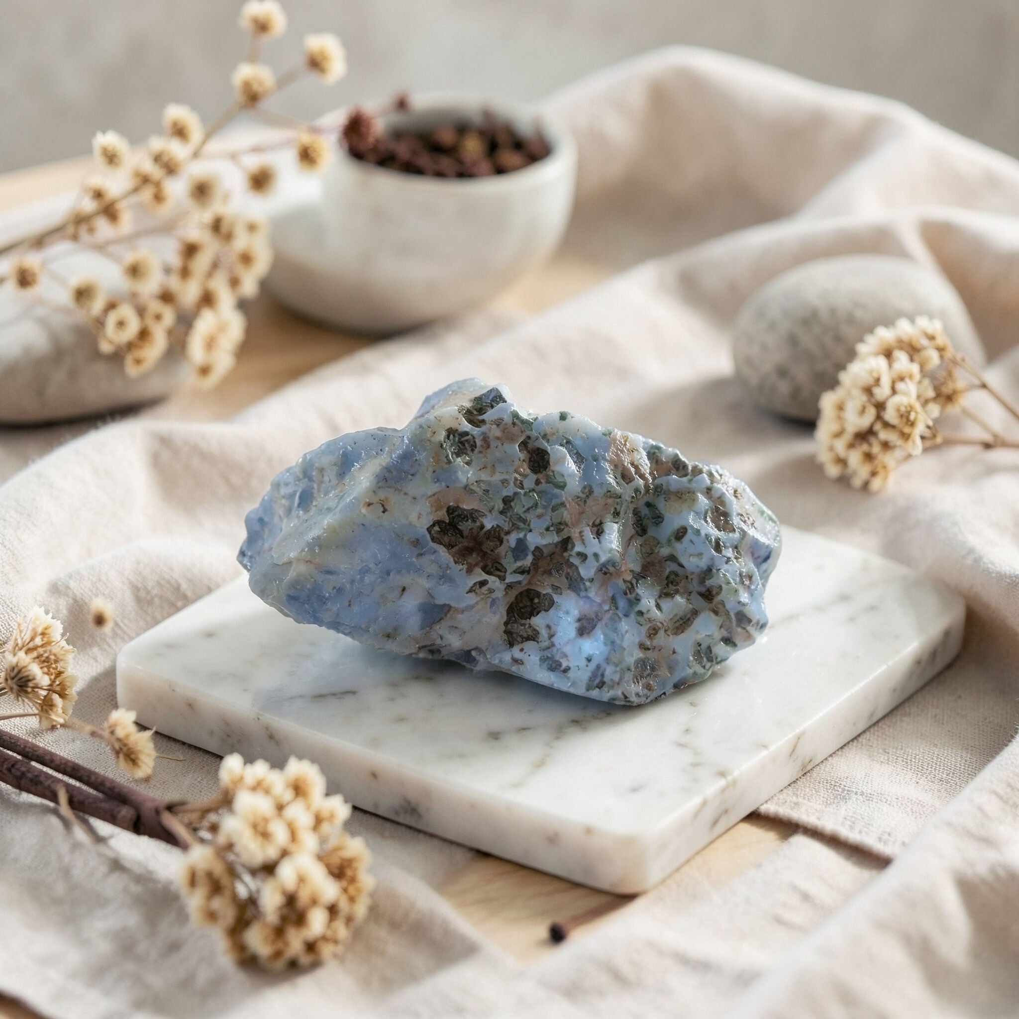 Blue Opal Rough | Calm Natural Decor Main image