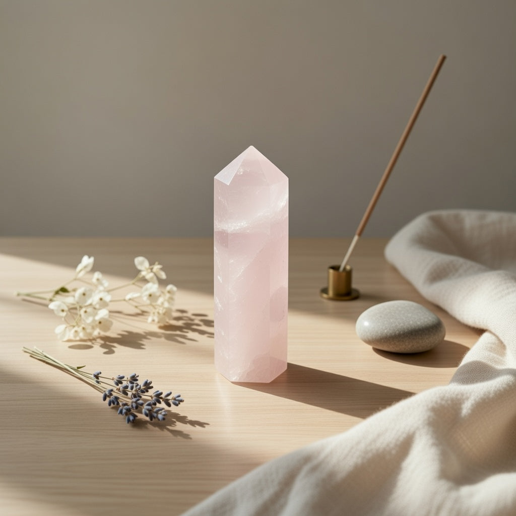 Rose Quartz Pointer | Self-Love & Intention Secondary image