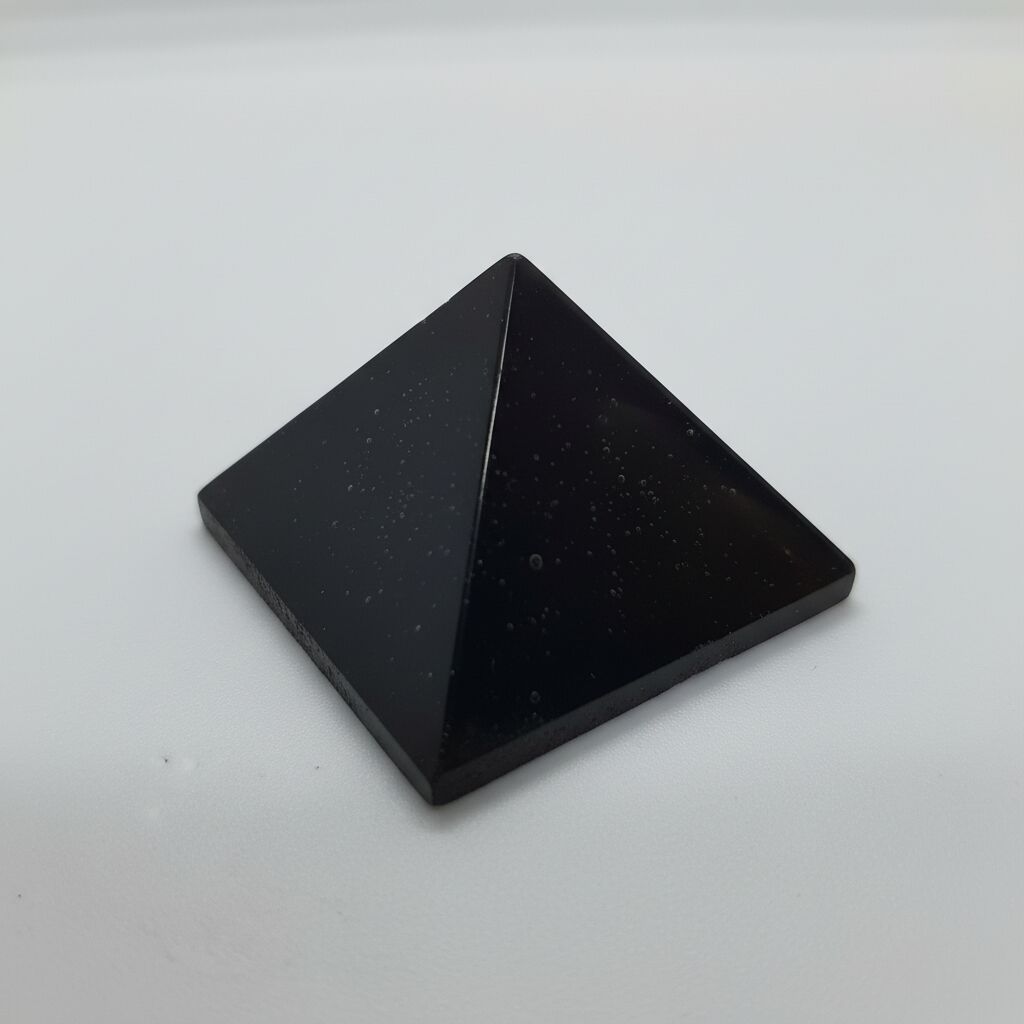 Black Obsidian Pyramid | Focus & Protection