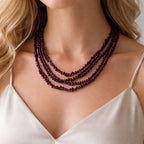 Garnet Nuggets Necklace | Passion & Depth