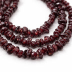 Garnet Nuggets Necklace | Passion & Depth