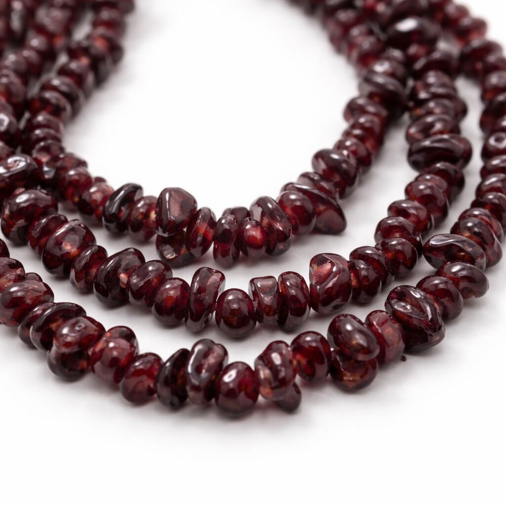 Garnet Nuggets Necklace | Passion & Depth