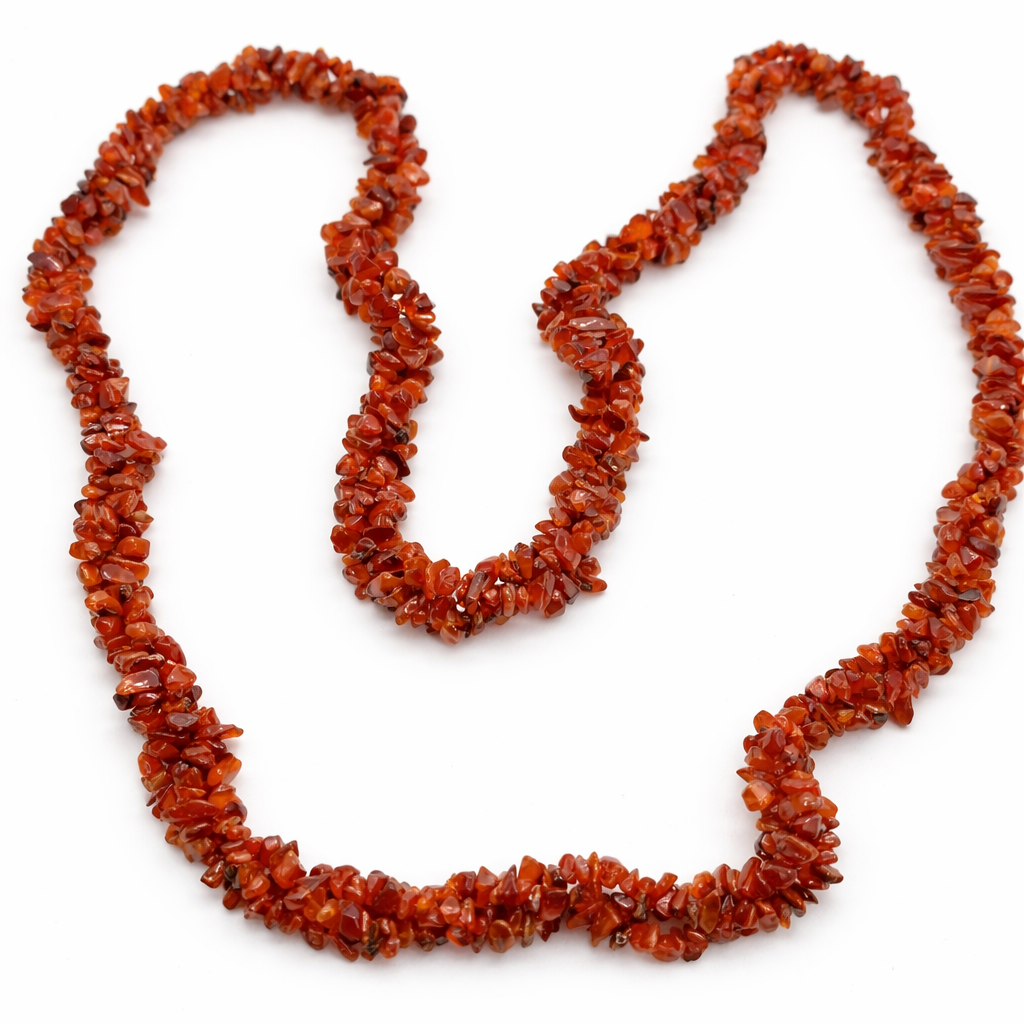 Carnelian Tiny Nuggets Necklace Secondary image
