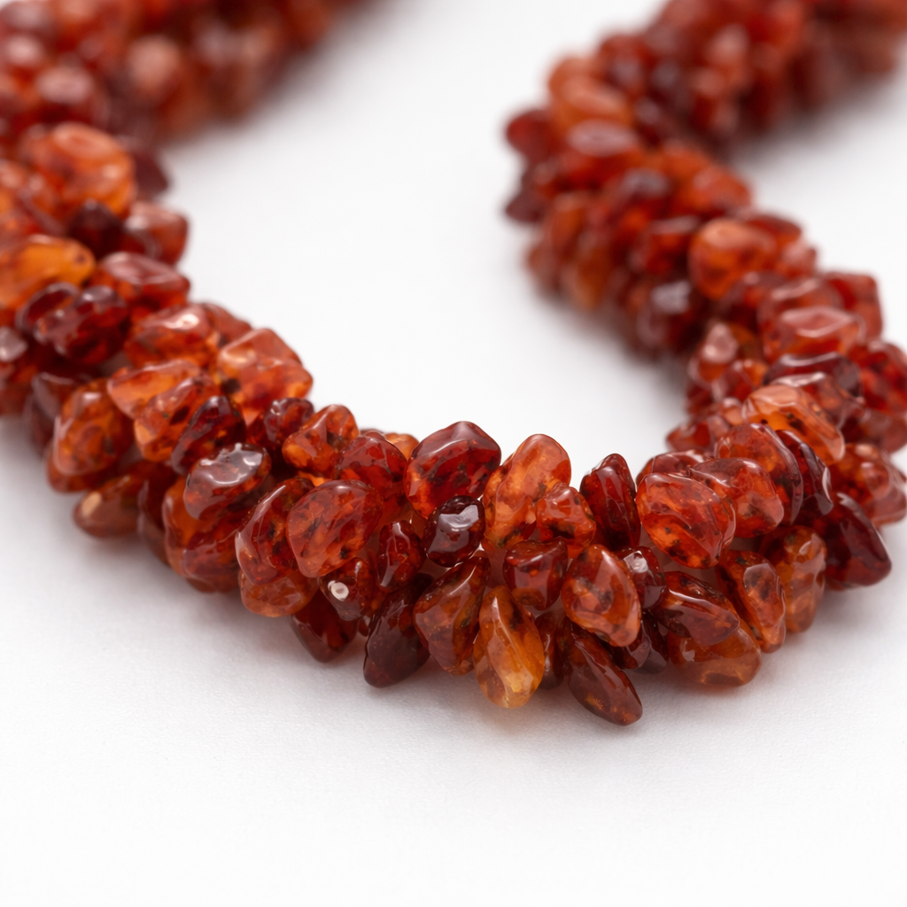 Carnelian Tiny Nuggets Necklace