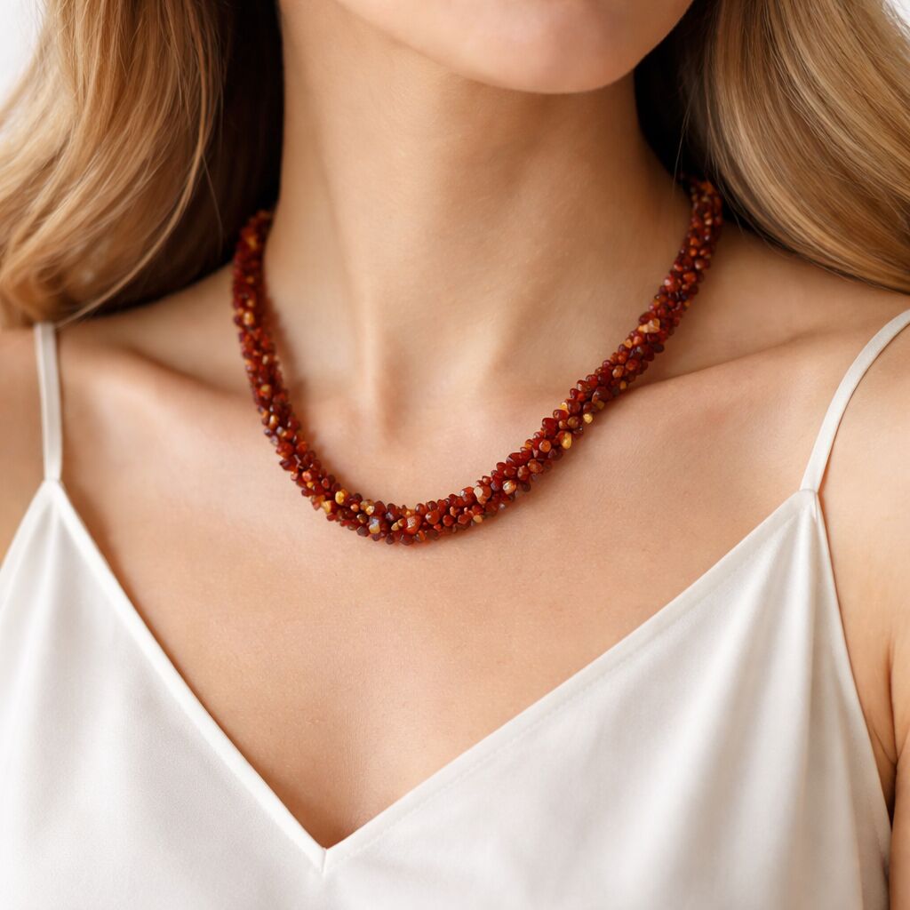 Carnelian Nuggets Necklace | Energy & Confidence Secondary image