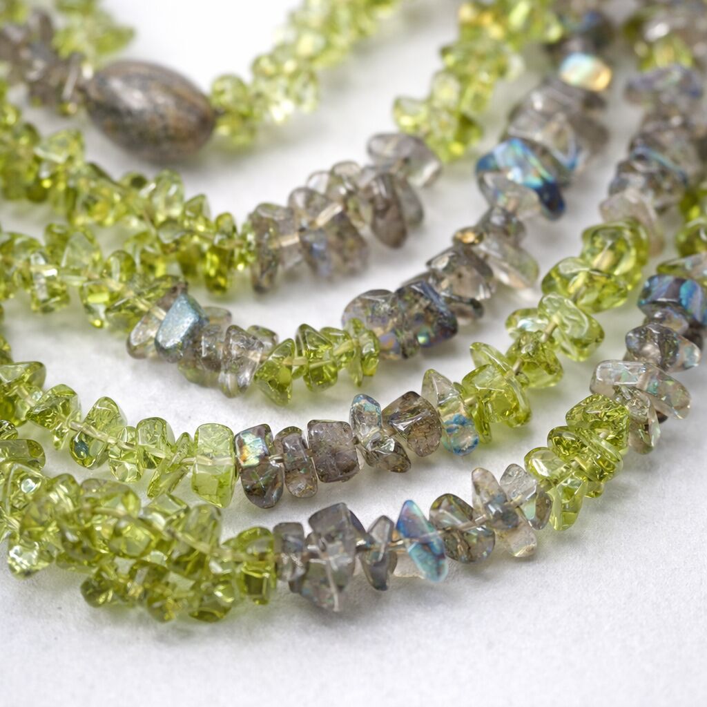 Peridot & Labradorite Necklace | Growth & Magic