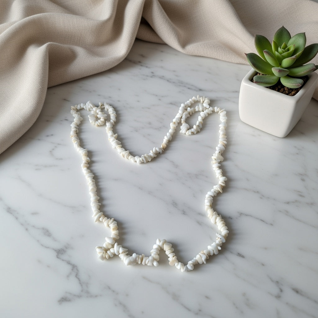 White Opal Necklace | Soft Glow Elegant Style