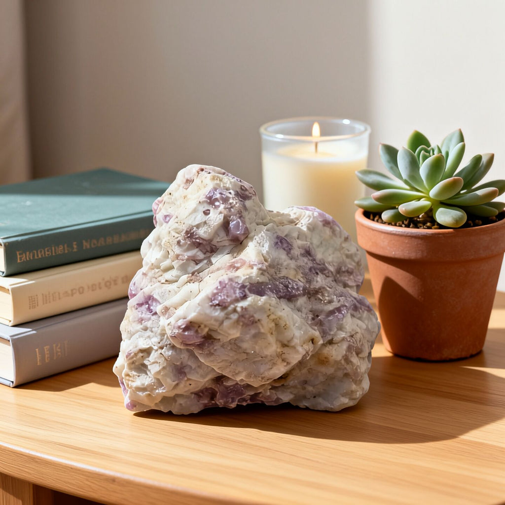 Pink Tourmaline Rough | Soft Energy Decor Stone