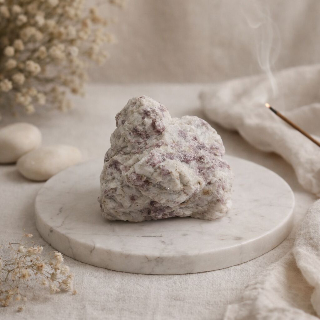 Pink Tourmaline Rough | Soft Energy Decor Stone