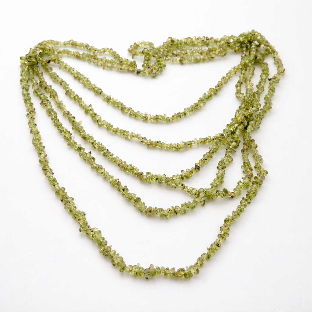 Peridot Tiny Nuggets Necklace