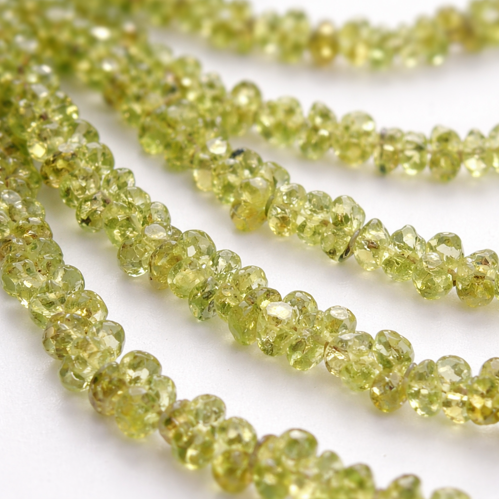 Peridot Tiny Nuggets Necklace