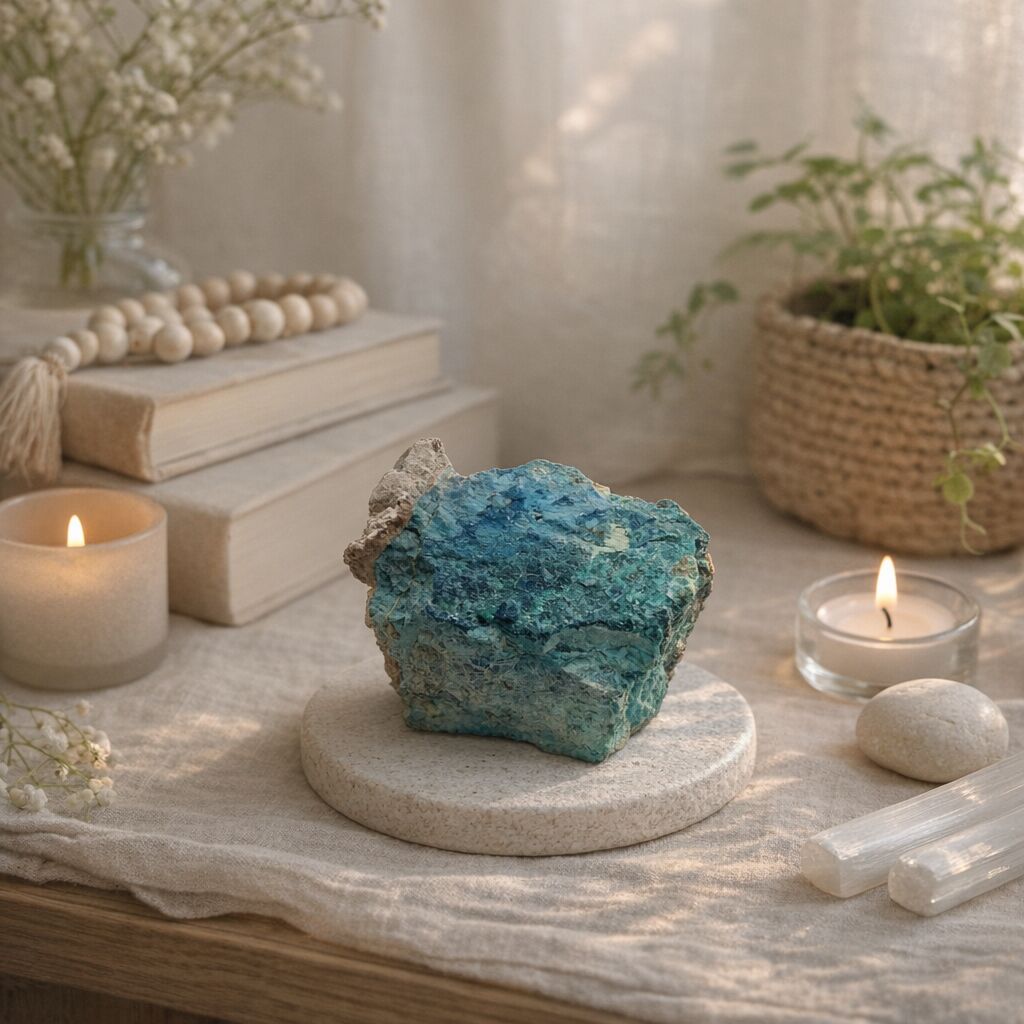 Chrysocolla Rough Stone | Calm Expression & Balance