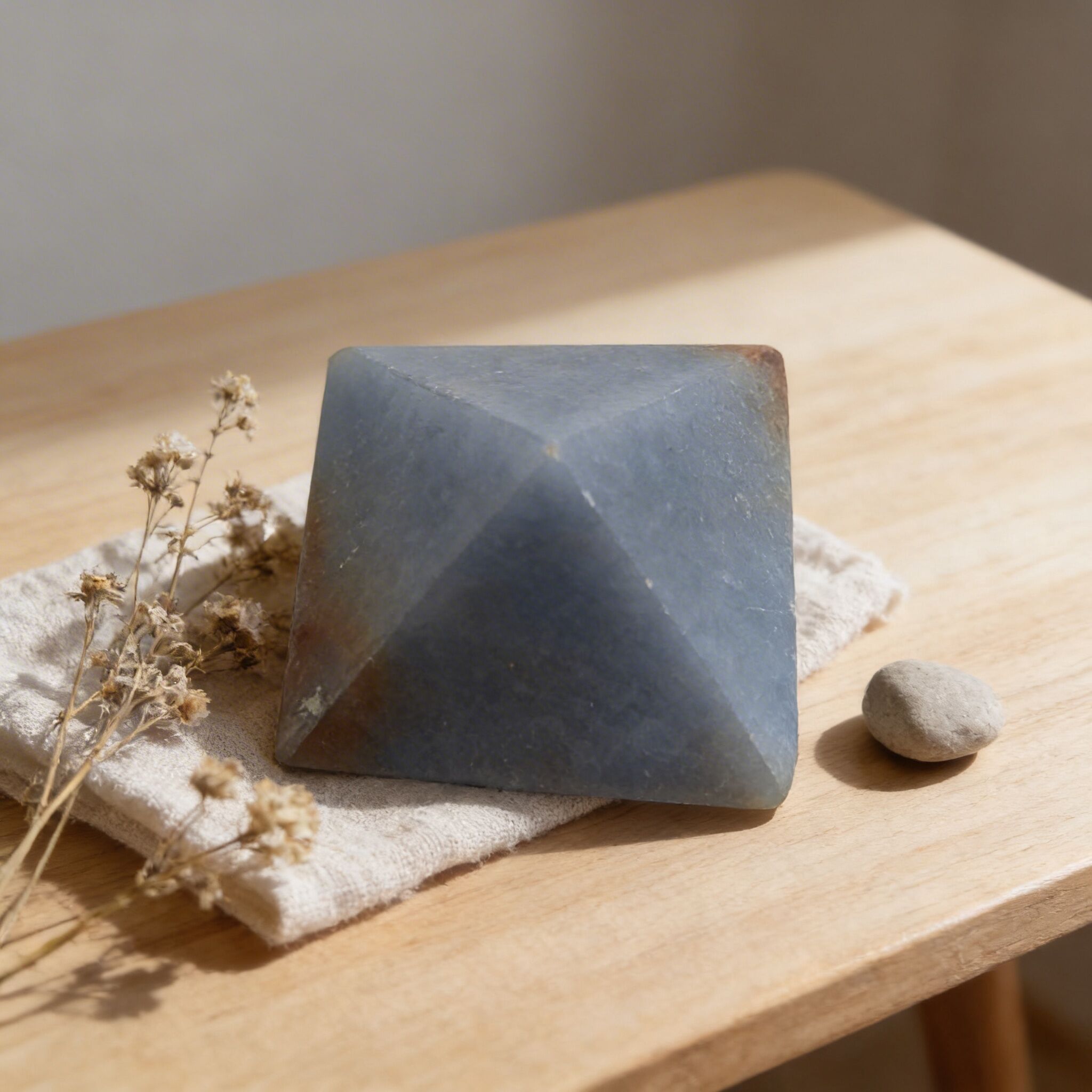 Angelite Pyramid | Calm, Peace & Gentle Focus