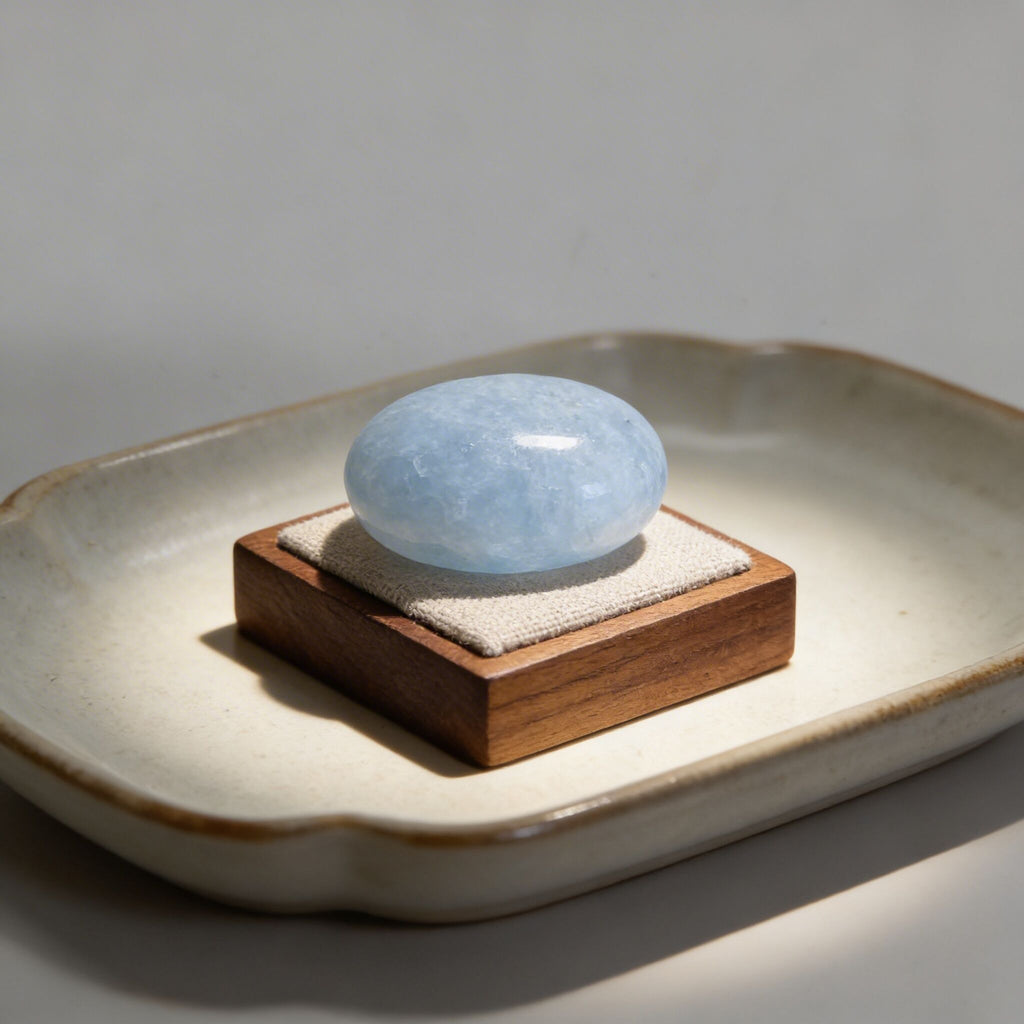 Blue Lace Agate Palm | Calm, Ease & Gentle Clarity
