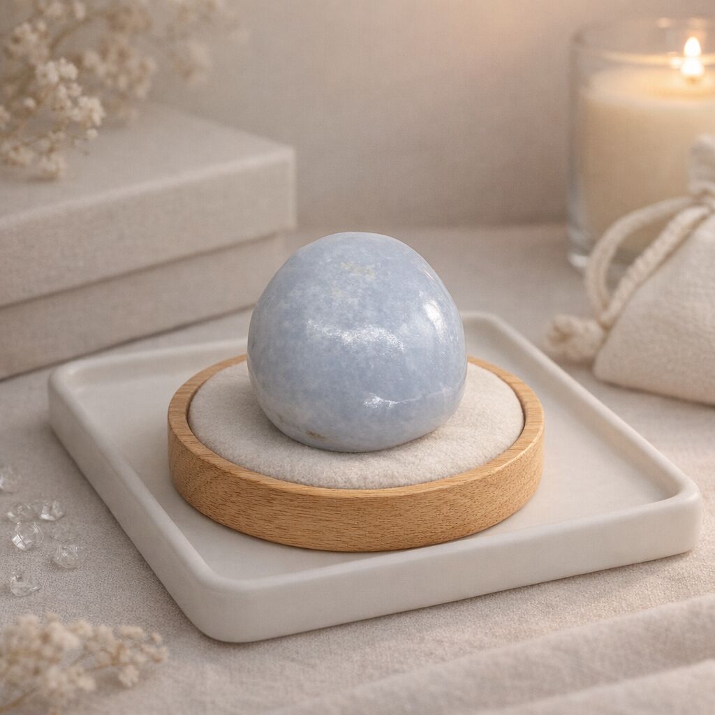 Blue Lace Agate Palm | Calm, Ease & Gentle Clarity Secondary image