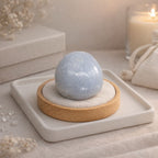Blue Lace Agate Palm | Calm, Ease & Gentle Clarity