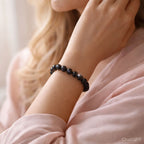 Black Agate Bracelet | Protection & Stability