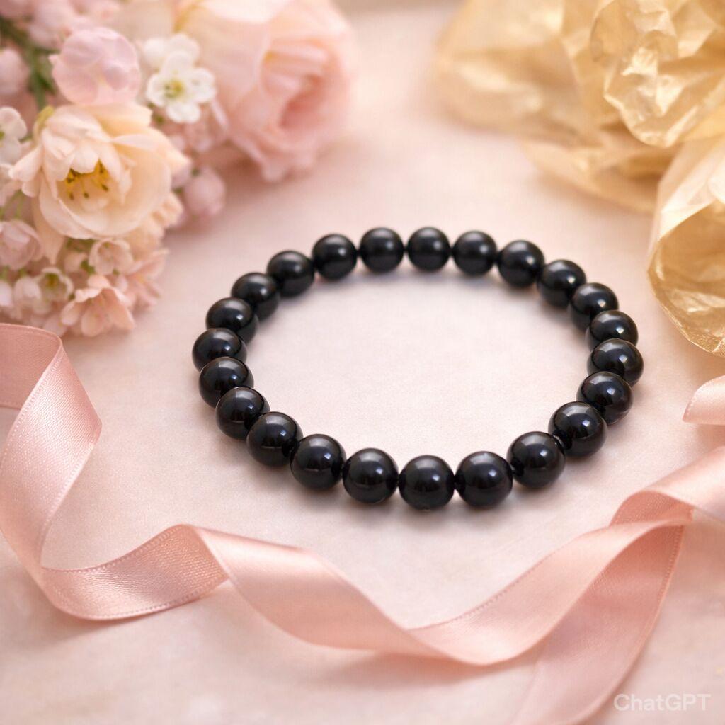Black Agate Bracelet | Protection & Stability Main image