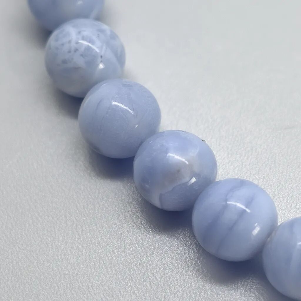 Blue Lace Agate Bracelet | Calm & Clear Expression