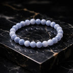 Blue Lace Agate Bracelet | Calm & Clear Expression