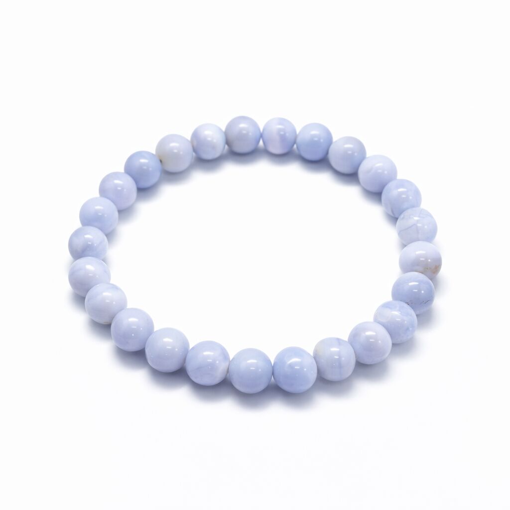 Blue Lace Agate Bracelet | Calm & Clear Expression