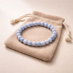Blue Lace Agate Bracelet | Calm & Clear Expression