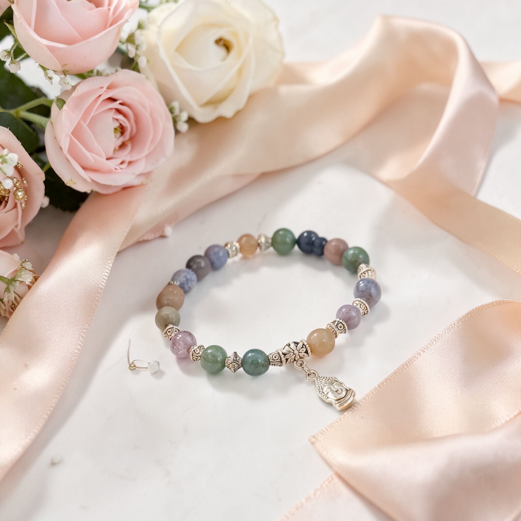 Indian Agate Buddha Bracelet | Calm & Balance