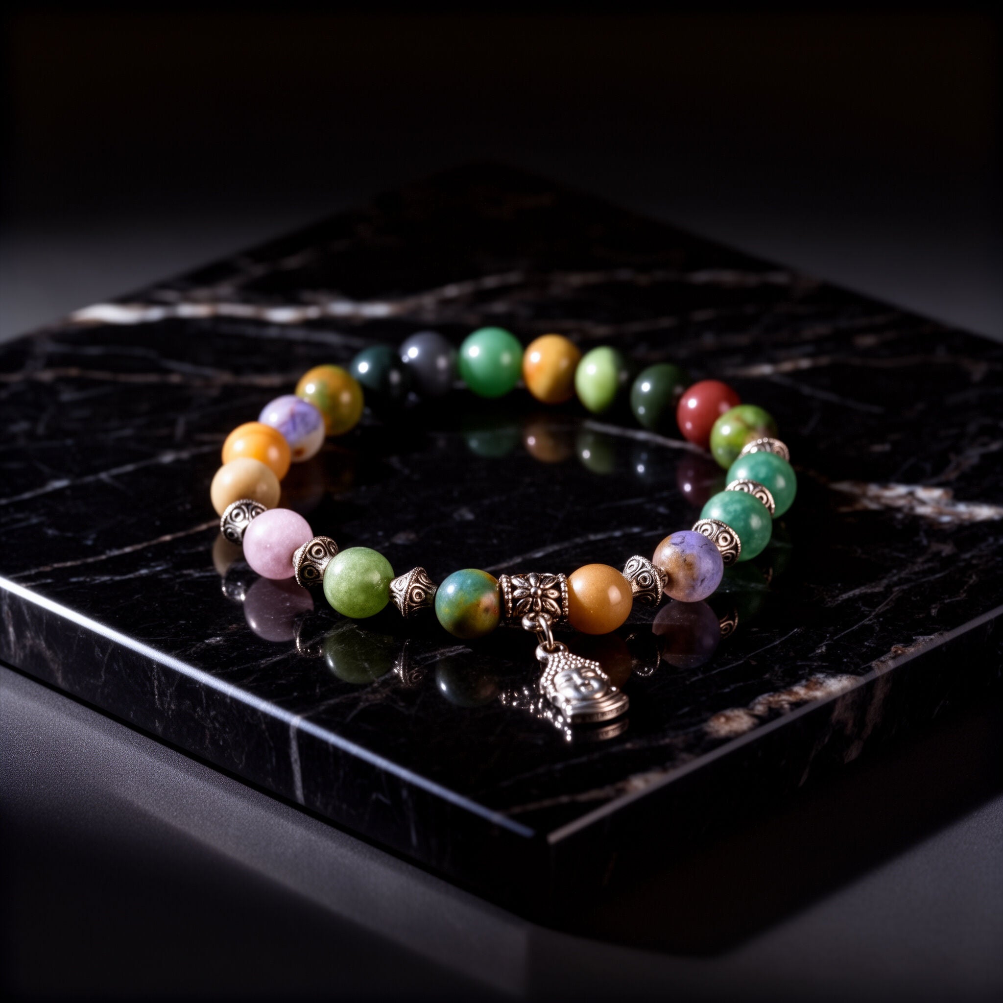 Indian Agate Buddha Bracelet | Calm & Balance