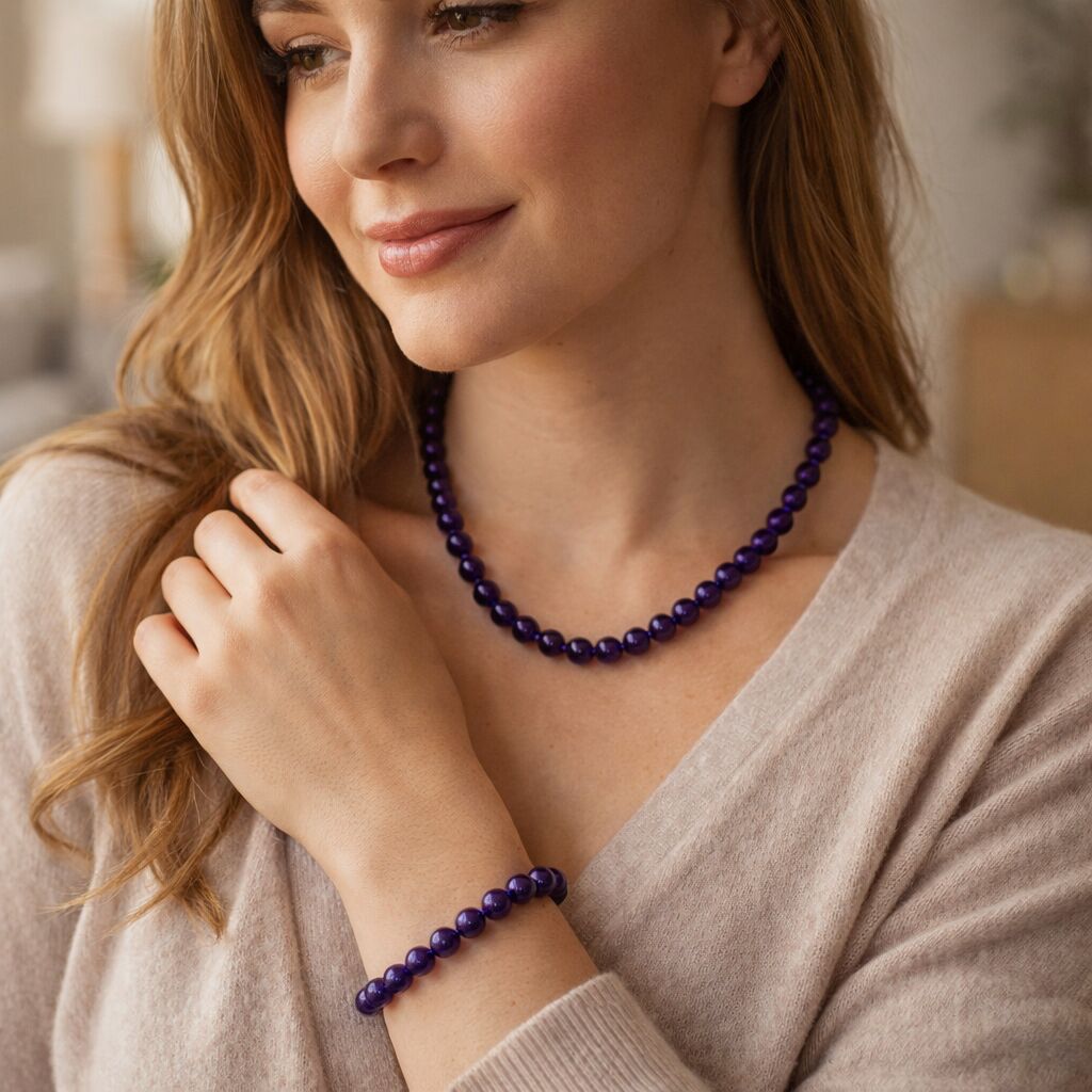 Amethyst Jewelry Set | Calm & Elegant Matching Set Secondary image