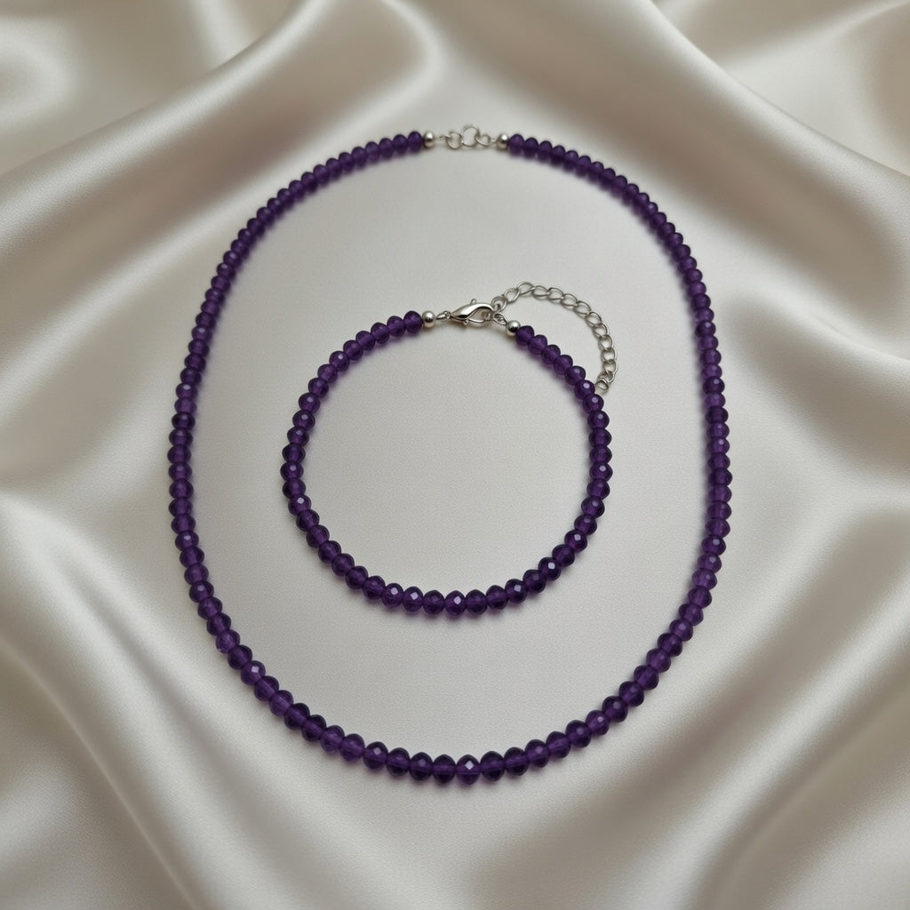 Amethyst Faceted Set | Elegant Sparkle & Calm Main image