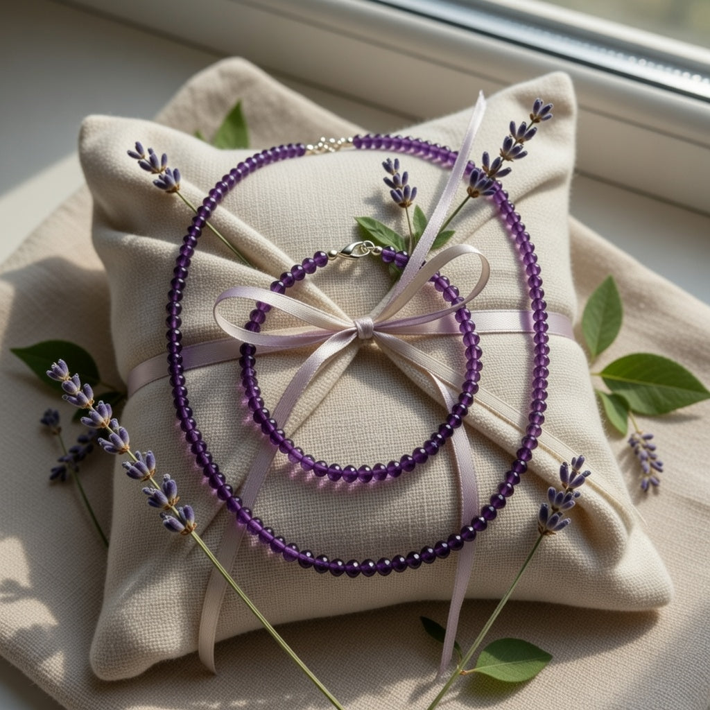 Amethyst Faceted Set | Elegant Sparkle & Calm
