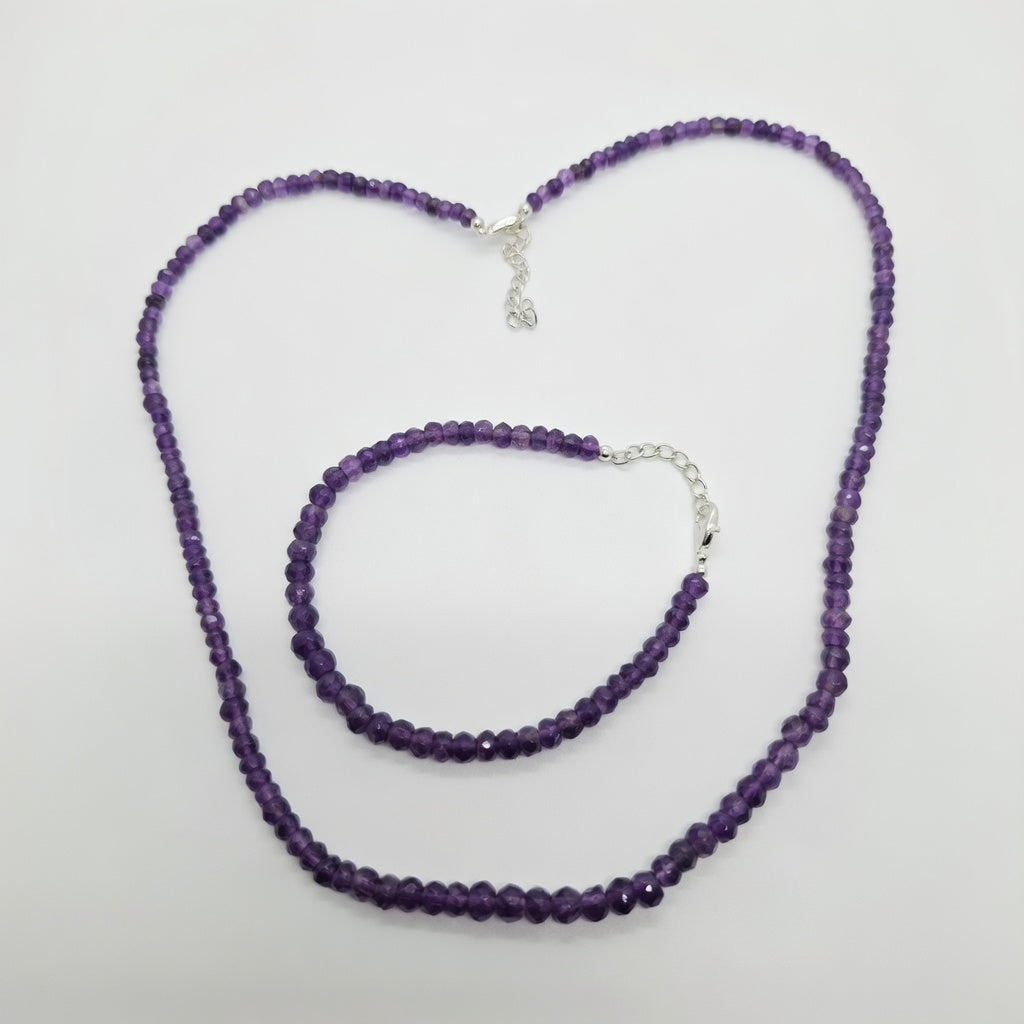 Amethyst Faceted Set | Elegant Sparkle & Calm