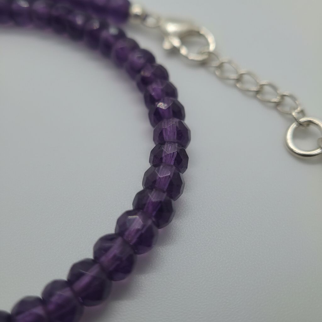 Amethyst Faceted Bracelet | Elegant Sparkle & Calm