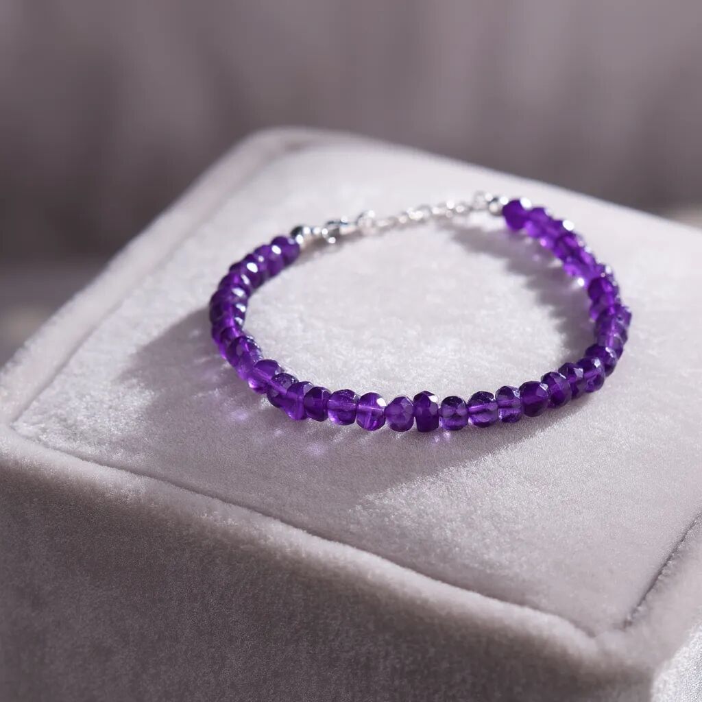 Amethyst Faceted Bracelet | Elegant Sparkle & Calm