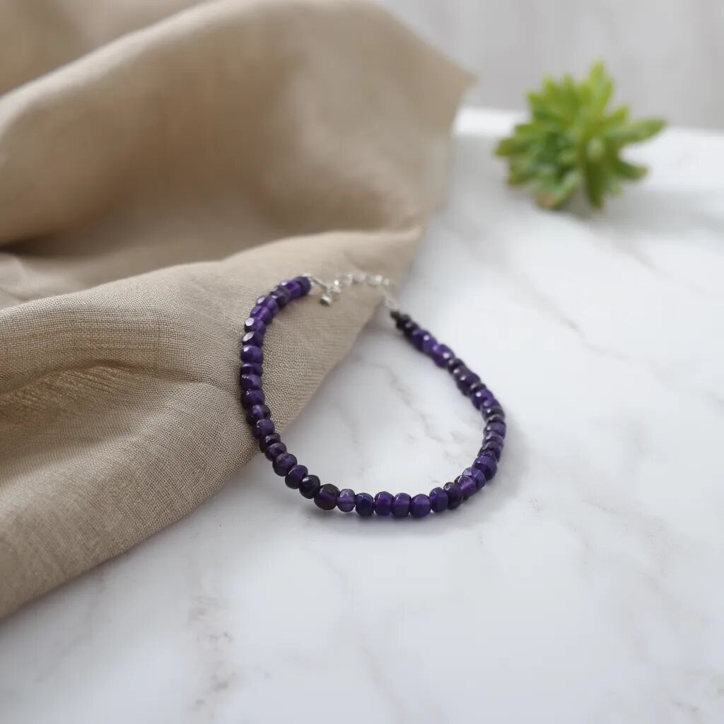 Amethyst Faceted Bracelet | Elegant Sparkle & Calm