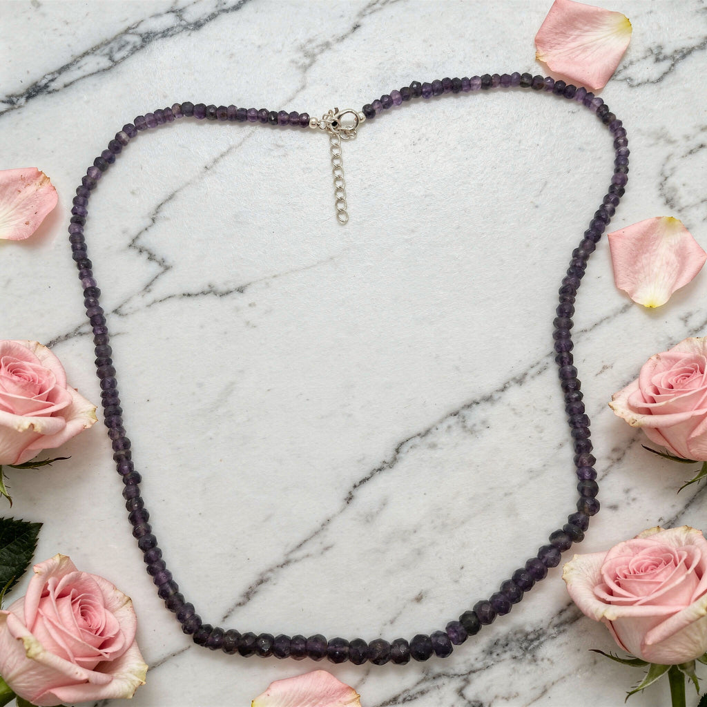 Amethyst Faceted Necklace | Elegant Sparkle & Calm