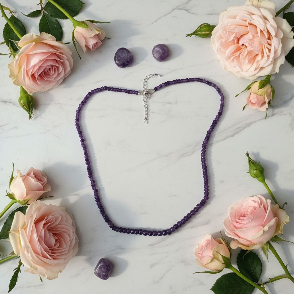 Amethyst Faceted Necklace | Elegant Sparkle & Calm