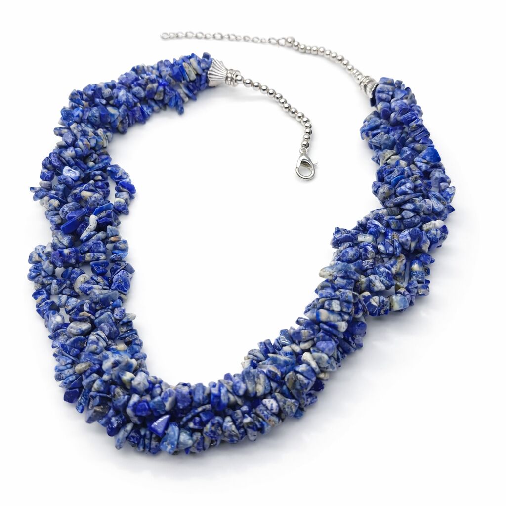 Lapis Lazuli Necklace | Royal Blue Elegant Style