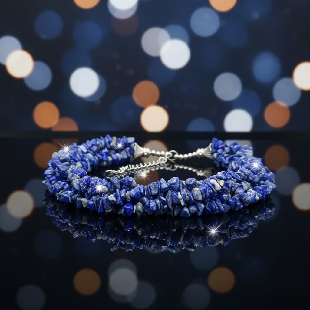 Lapis Lazuli Necklace | Royal Blue Elegant Style