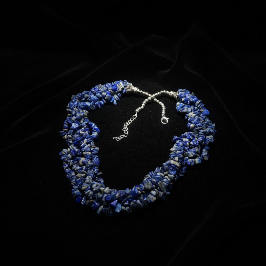 Lapis Lazuli Necklace | Royal Blue Elegant Style