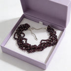 Red Garnet Necklace | Passion & Timeless Elegance