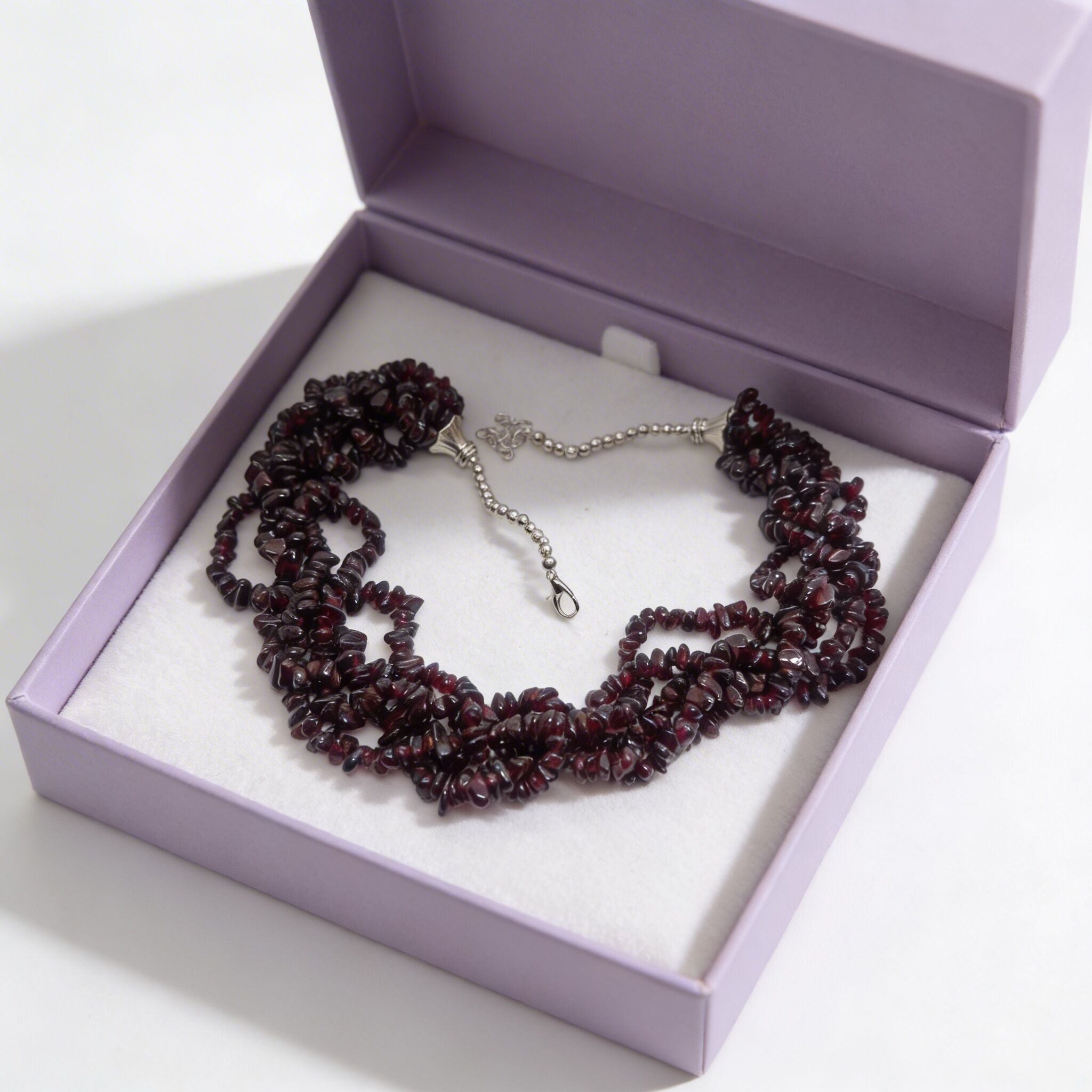 Red Garnet Necklace | Passion & Timeless Elegance