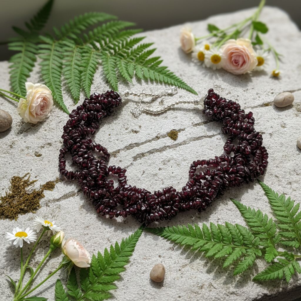 Red Garnet Necklace | Passion & Timeless Elegance