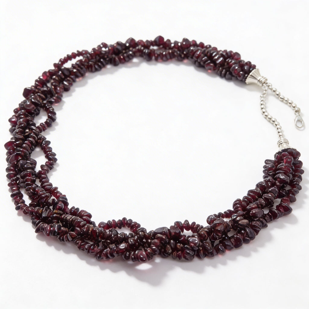 Red Garnet Necklace | Passion & Timeless Elegance