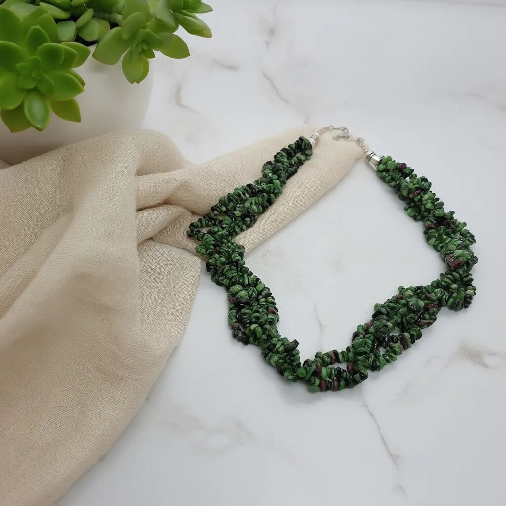 Ruby Zoisite Necklace | Energy & Bold Elegance